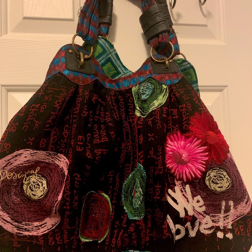 Desigual Hobo Bag embroidered European exclusive